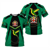 All Over Print Jamaica Flag T-shirt For Men Summer O'neck T Shirts Clothes Men's Short Sleeves Oversized Tshirt Tops