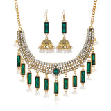 Vintage Bohemian style necklace, earrings, collarbone chain, exaggerated personality, ethnic style chain accessories, exotic atm