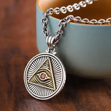 Ancient Egyptian Pharaoh Life Anka Cross Stainless Steel Necklace Anubis Totem Pendant Men\'s Amulet Jewelry Leather Rope Chain