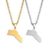 Anniyo 4.5CM Kurdistan Pendant and Neckalces for Women Men Stainless Steel Jewelry  #546362