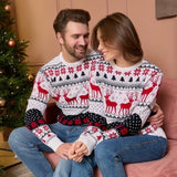 2025 New Women Men Kids Christmas Sweaters Casual Soft Jumpers Warm Thicken Matching Outfits Pullover Knitwear Xmas Family Look