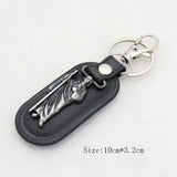 1pc Metal PU Leather St. Jude Pendant Keyring Keychain Religious Ornament
