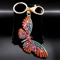 Cute Sweet Colorful Full Crystal Big Bear Key Chain Alloy Rhinestone Fashion Bag Accessories Keyring Jewelry Wholesale N9029