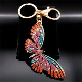 Cute Sweet Colorful Full Crystal Big Bear Key Chain Alloy Rhinestone Fashion Bag Accessories Keyring Jewelry Wholesale N9029