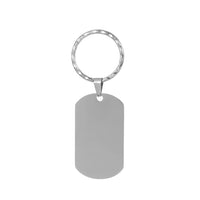 Custom Laser Engrave Photo Text Tag Key Chain Stainless Steel Personalized Name Date Key Ring  Anniversary Gift Daily Jewellery