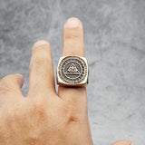 Masonic Rings 316L Stainless Steel Men Golden plated Rock for Rider Male Friend Jewelry Gift Accessories Dropshipping