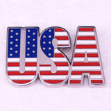USA Enamel Pin Brooch Awareness Jewelry Backpack Decorate