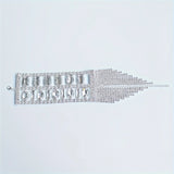 Fashion Long Tassel Rhinestone Bracelet Hand Jewelry for Women Bridal Crystal Bracelets Wedding Jewellery