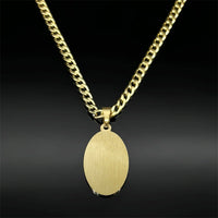 Muslim Islamic Quran Allah Stainless Steel Pendant Necklace Hip Hop Chain for Men Women Gold Color Arabic Islam Amulet Jewelry