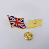 UK Flag Lapel Pin | Gold Plated Enamel British Union Jack Brooch for jackets, hats, bags | Souvenir Gifts for Men Women 100pcs