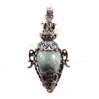 Water Drop Crystal Pendulum for Dowsing Spiritual Divination Natural Amethyst Rose Quartz Onyx Antique Pendulums Pendant Pendulo