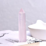 Natural Crystal Amethyst Rose Quartz Smudge Stick Rose Quartz Amethyst Magic Wand Bracelet Divination and Witchcraft Wooden Gift
