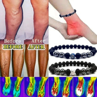 2022 Treatment of Varicose Veins Obsidian Anklet Adjustable Weight Loss Magnetic Therapy Magnet Anklet Bracelet for Mom Dad