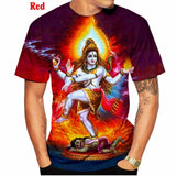 2022 New 3D Print Anime Fashion Lord Shiva Harajuku Short Sleeve T Shirts