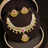 Luxury Retro Crystal Bridal Jewelry Sets for Women Ethnic Indian Gold Plated Wedding Necklace Earrings Sets Valentine's Day Gift