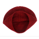 1pc Men's Casual Knitted Muslim Women Prayer Hats Winter Warm Beanies Cap Islamic Ramadan