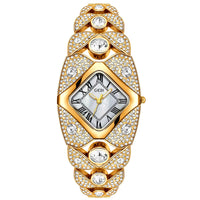 2025 New Women Watch Light Luxury Brand Diamond Inlaid Bracelet Watches Waterproof Ladies Fashion Quartz Clock Wristwatch Gift
