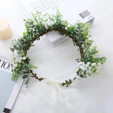Gift Costume Cosplay Fairy Flower Leaf Headbands Photoshoot Simulated Elven Princess Tiara Black Flower Antler Crown Wedding