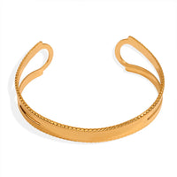 New Multi-Layer Cuff Bracelets For Women Stainless Steel Beaded Gold Plated Round Wristband Women Bangles Charm Jewelry Gift