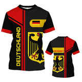 Germany Flag Shirt Men's T-shirt German Casual Clothing O-Neck Everyday Sweatshirt Breathable Short Sleeve Tops Male Cheap Tees