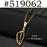 2025 New Arrivals Corsica Flag Pendant Necklaces Stainless Steel for Women Girls Sardinia Ethnic Jewelry #518762