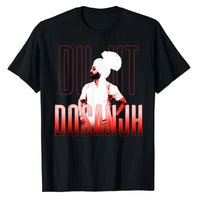 DILJIT DOSANJH | Punjabi Singer | Desi Apparel | Punjabi T-Shirt Music Lover Vintage Style Graphic Tee Tops Short Sleeve Blouses