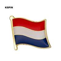 Netherlands Flag Badge Symbol Pin Metal Badges Decorative Brooch Pins for Clothes Brooch Jewelry