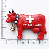 Switzerland Snow Mountain Lovers Squirrel Skiing 3D Fridge Magnets Tourism Souvenirs Refrigerator Magnetic Stickers Gift