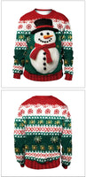 Clothing Wholesale Unisex Men Women 2026 Ugly Christmas Sweater Santa Elf Christmas Funny Fake Hair Sweater Autumn Winter Tops