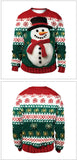 Clothing Wholesale Unisex Men Women 2026 Ugly Christmas Sweater Santa Elf Christmas Funny Fake Hair Sweater Autumn Winter Tops