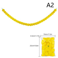1Pc Indian Style Marigold Flower Garland With Flowers For Day Of The Dead Diwali Home DIY Craft Party Halloween Party Decor