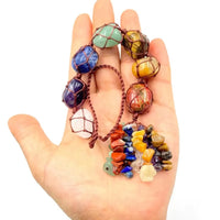 7 Chakras Crystal Hanging Ornament Mysterious Charming Car Hanging Pendant Handmade Natural Stone Ornaments