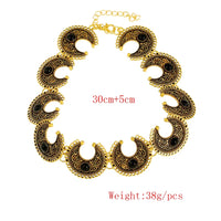Vintage Alloy Carved Sun Pattern Choker Necklace for Women Traditional Boho Ethnic Round Collar Necklaces Statement Jewelry Gift