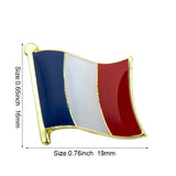 National Flag Metal Pin Badge Decorative Brooch Pins for Clothes Brooch Jewelry Rozetten Papier