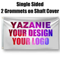 Single Double Sided Polyester Custom Flag 3x5/4x6/5x8FT with Brass Grommet Small Big Personalized Your Own Design Logo Text Flag