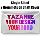 Single Double Sided Polyester Custom Flag 3x5/4x6/5x8FT with Brass Grommet Small Big Personalized Your Own Design Logo Text Flag
