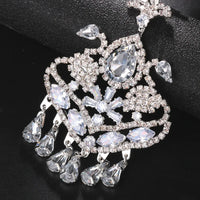 Elegant Geometric Forehead Chain Indian Wedding Decoration 2024 Gift Bohemian Tassel Rhinestone Headpiece Women Hair Jewelry