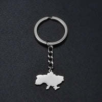 Anniyo Ukrainian Keychain Ukraine Key Ring Ukrainian Jewelry Key Chains for Women Men #000150