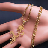 2024 new fashion all-match mysterious symbol necklace men's pendant pendant hip stainless steel men's sweater chain jewelry