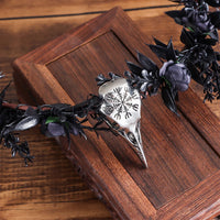 Gift Costume Cosplay Fairy Flower Leaf Headbands Photoshoot Simulated Elven Princess Tiara Black Flower Antler Crown Wedding