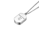 Personalized Ashes Necklace for Women Men Custom Engraving Photo & Text Cremation Jewelry Urn Necklace for Ashes Memorial
