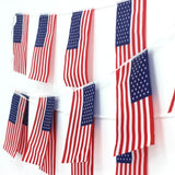 24pcs/set US American String Flag Banner for Patriotic Events 4th of July Independence Day Supplies Sport Bar Bunting Decor