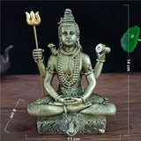 Bronze Color Shiva Statue Hindu Ganesha Vishnu Buddha Figurine Sculpture Room Office Home Decoration India God Feng Shui Crafts