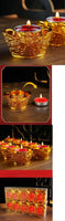 28 Pcs Handmade Lotus Flower TeaLight Candle, Floating Candle and Tea Lights, Centerpieces for Tables, Bridal Baby Shower