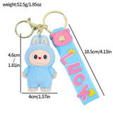 Kawaii Keychain With Bow Car Hanging Pendant Decor Cartoon Backpack Hanging Keychain Charms Keyrings Party Gift For Kid брелок