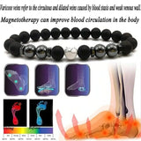 2022 Treatment of Varicose Veins Obsidian Anklet Adjustable Weight Loss Magnetic Therapy Magnet Anklet Bracelet for Mom Dad