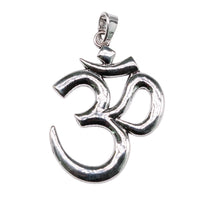 1pcs 75x56mm Antique Silver Plated Big Om Yoga Pendant Charm Large Om Pendants Charm Big Om Charm
