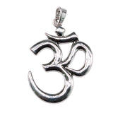 1pcs 75x56mm Antique Silver Plated Big Om Yoga Pendant Charm Large Om Pendants Charm Big Om Charm