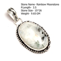 Genuine Labradorite Jasper Agate Turquoise  Pendant
