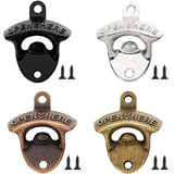 Zinc Alloy Wall Bottle Opener Kitchen Bottle Opener Retro Alloy Wall Mounted with Screws Party Antique Beer Bottle Opener